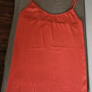 Gloria Vanderbilt Women's Orange Stretch Cami Tank Top with Adjustable Straps